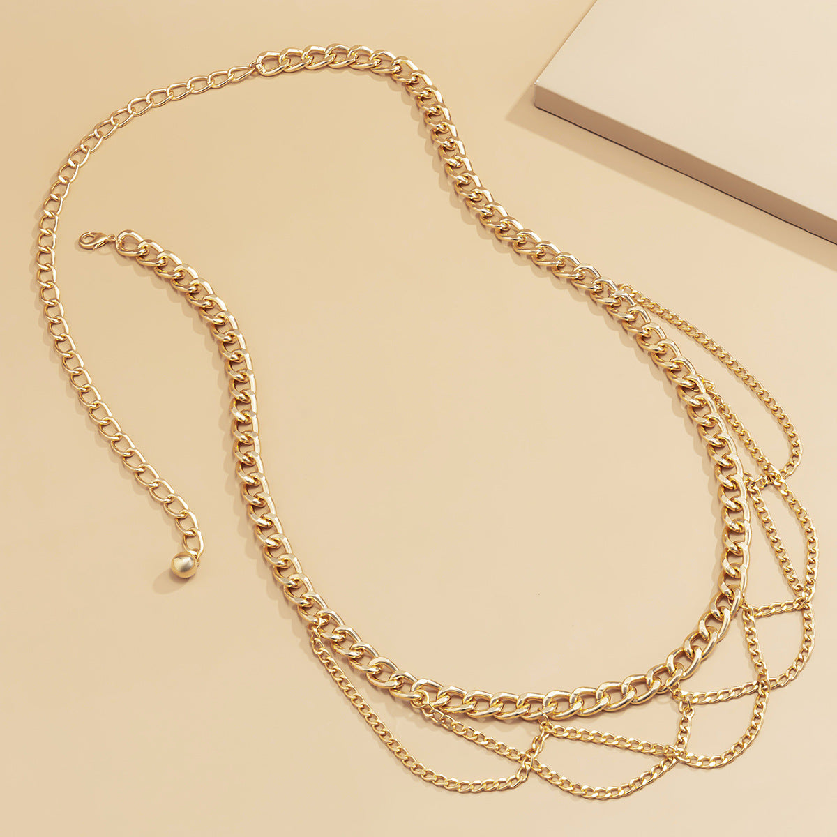 Tassel Geometric Aluminum Body Chain Minimalist