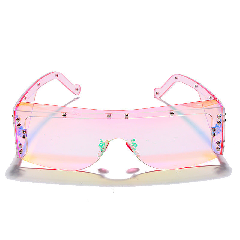 Colorful square sunglasses