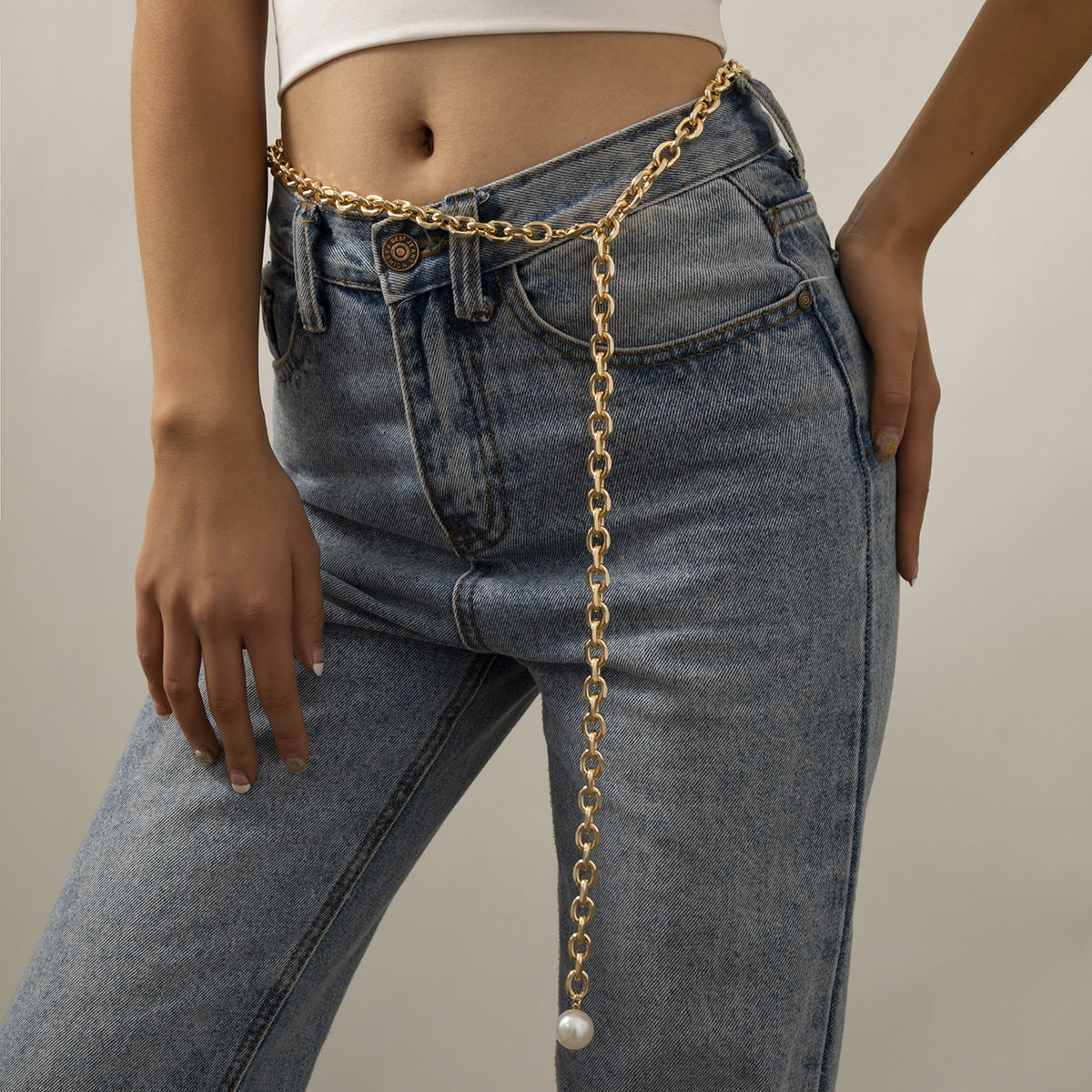 Hip Hop Cross Chain Tassel Body Chain