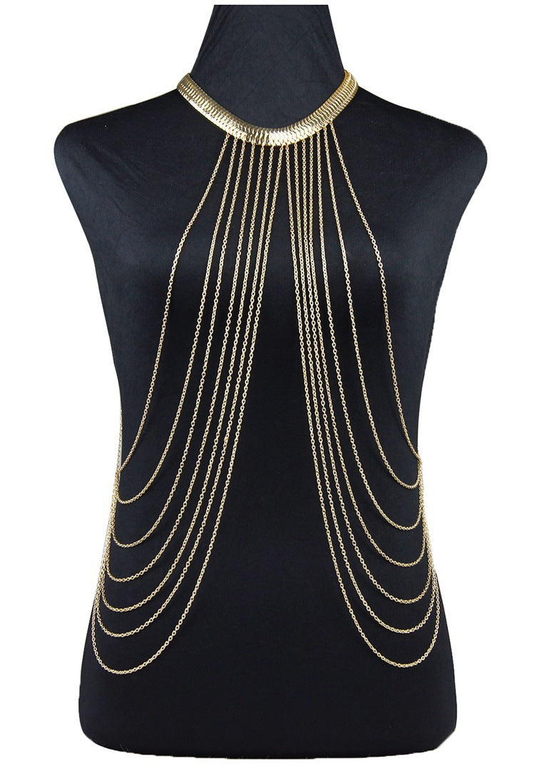 Multi-tassel body chain