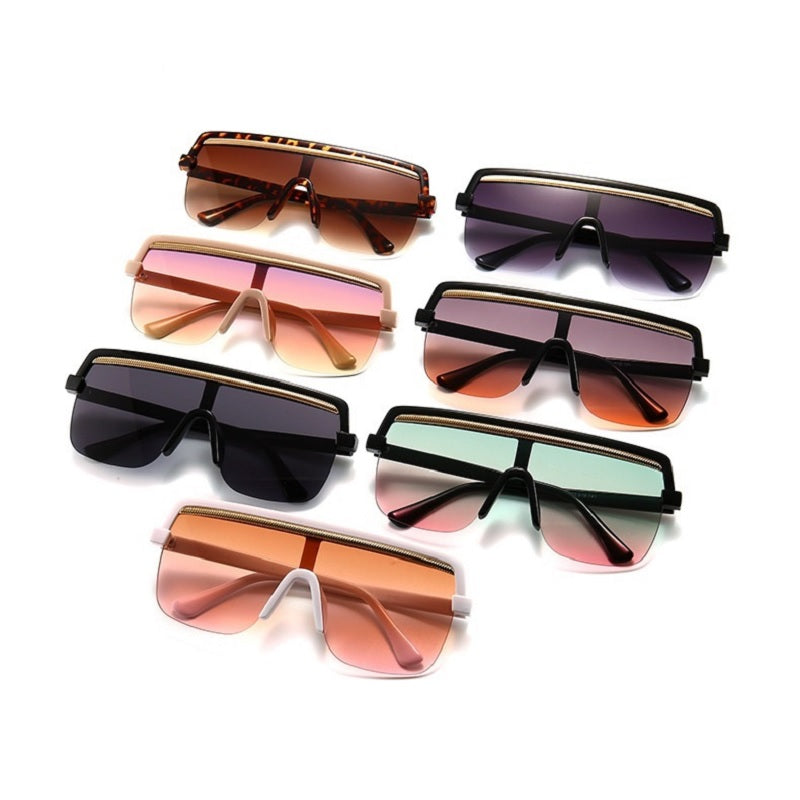 Women's big frame piece sunglasses