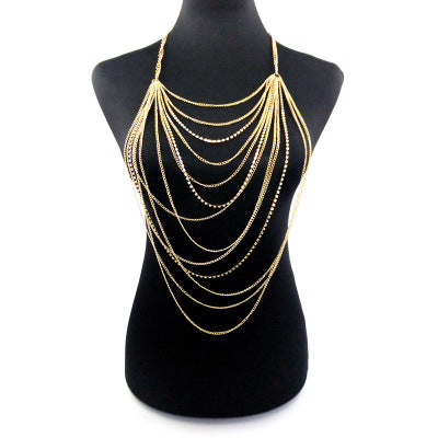 Tassel Diamond Multilayer Body Chain