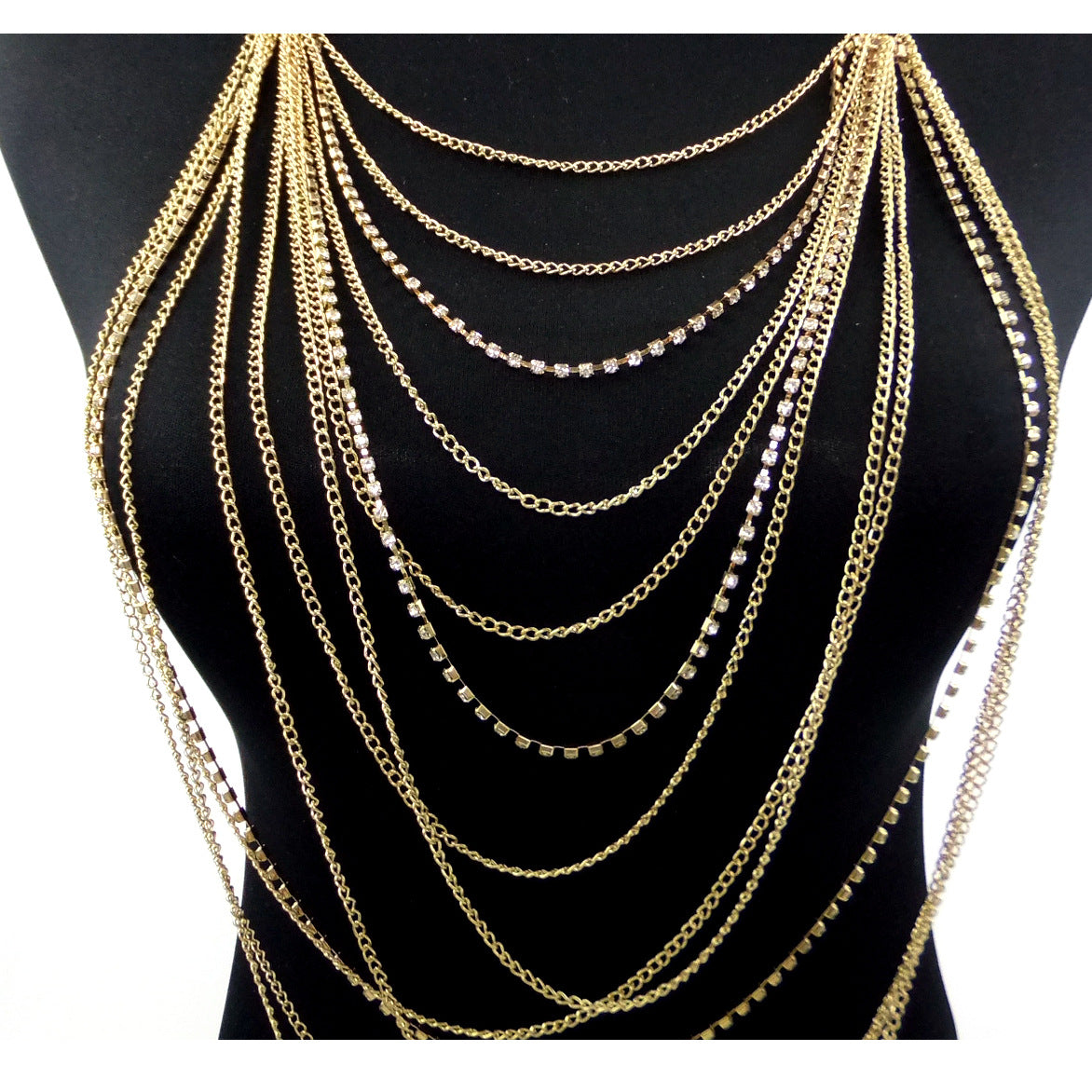 Tassel Diamond Multilayer Body Chain