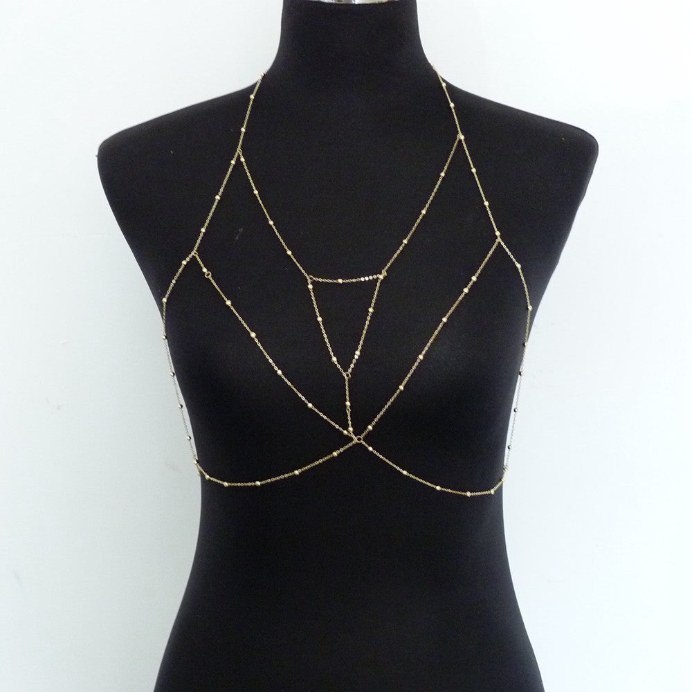 Tassel body with copper bead chain