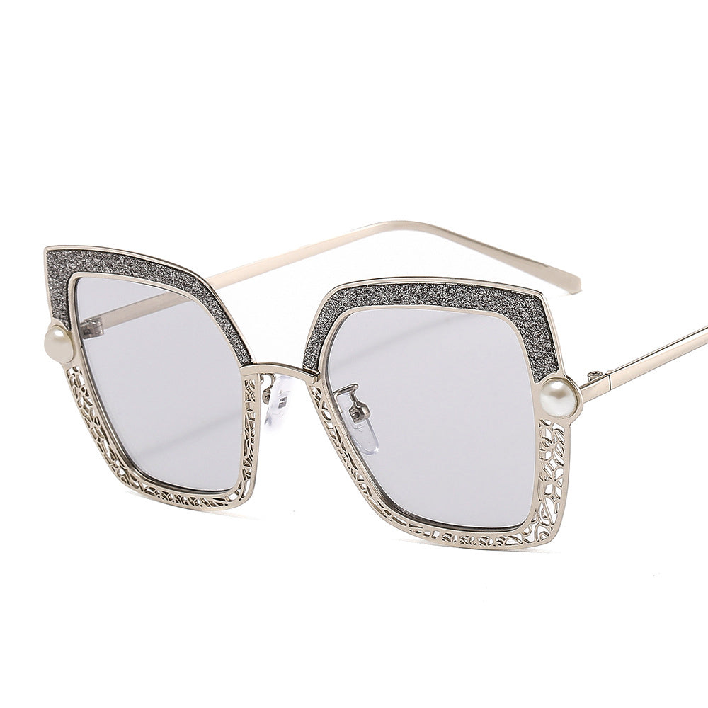 Metal Personality Rimless Sunglasses Modern