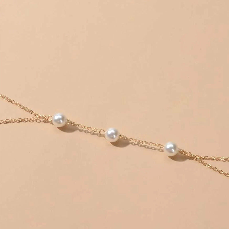 Sexy Breast Chain Alloy Bead Body Chain Summer Beach Bikini Fashion Breast Chain