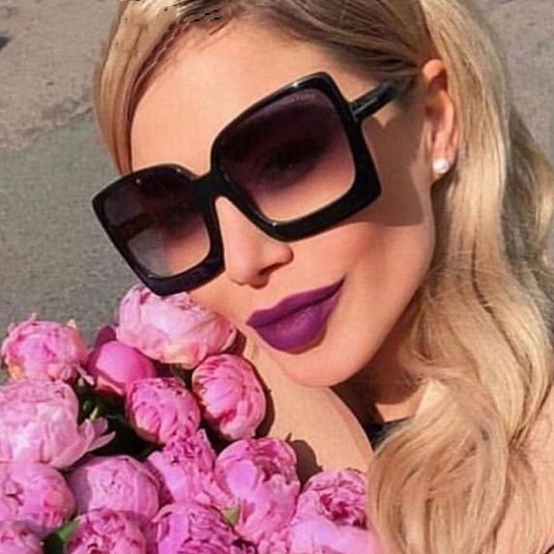 Retro bag flower leopard sunglasses