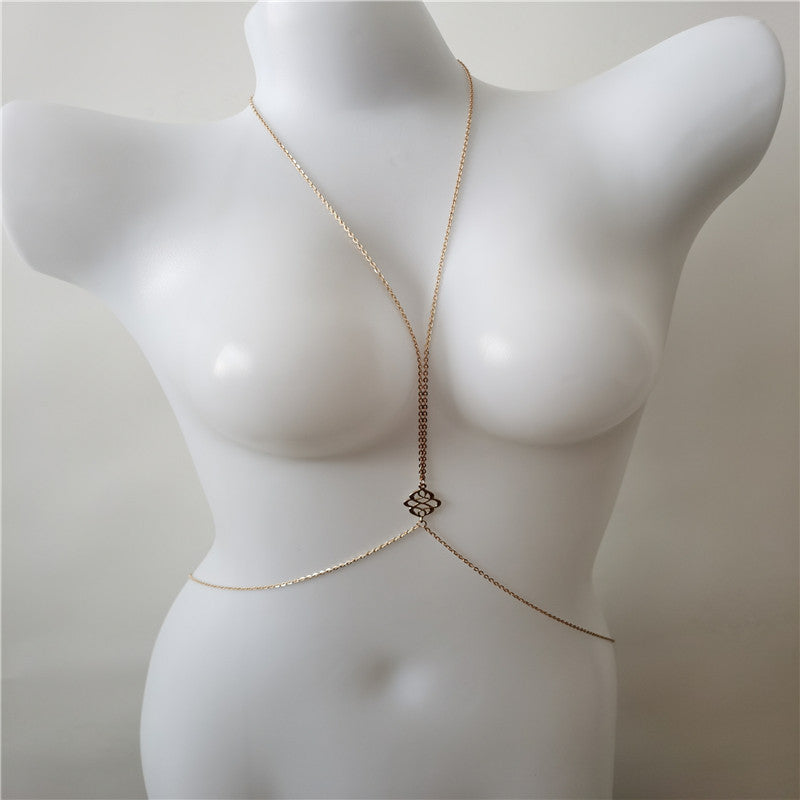 Women's Popular Alloy Bikini Auspicious Cloud Body Chain