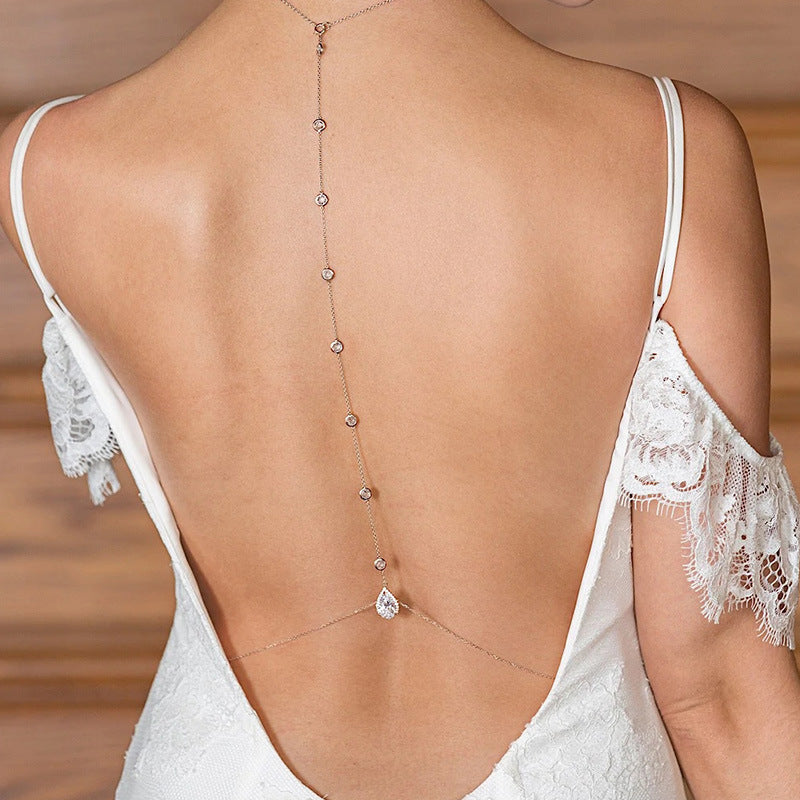 Temperament Bride Back Chain Body Chain