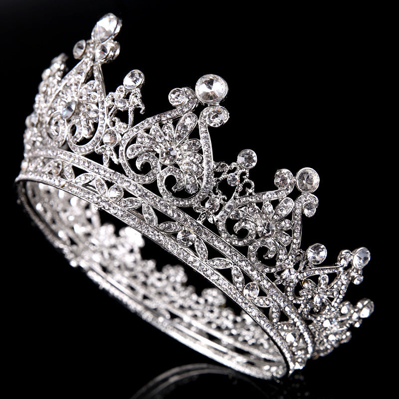 Heart-shaped Rhinestone Big European And American Princess Crown