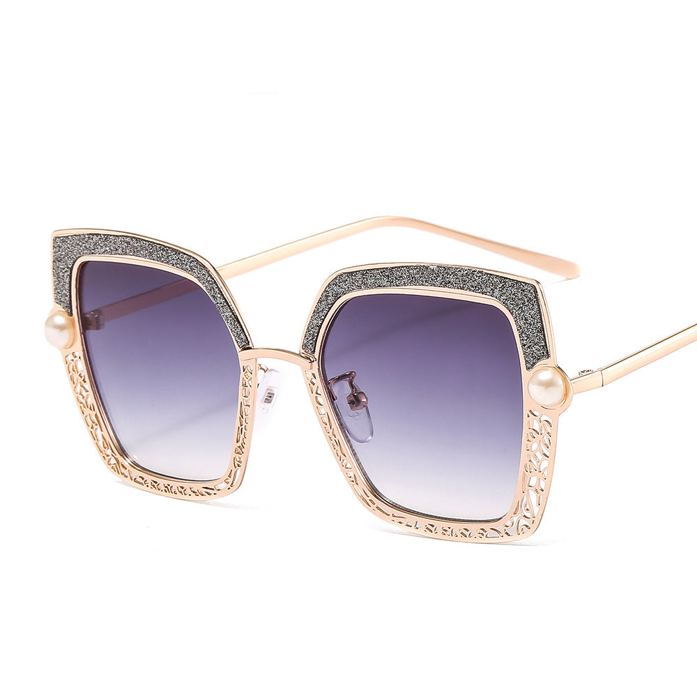 Metal Personality Rimless Sunglasses Modern