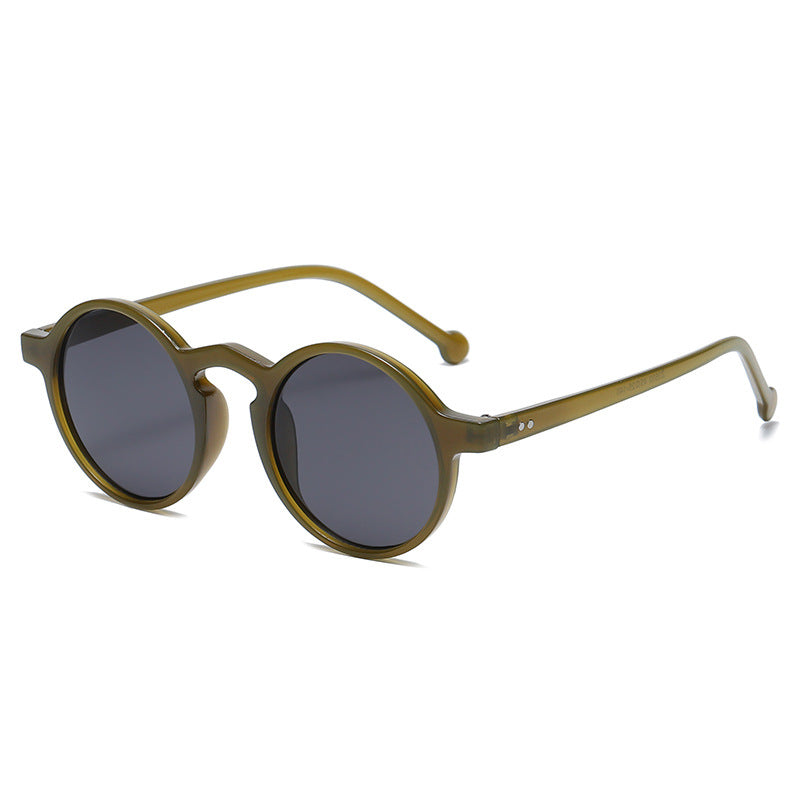 Round Retro Small Frame Sunglasses