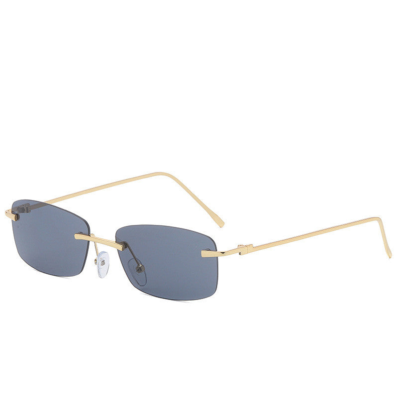 Fashion Rimless Cut-edge Sunglasses Ocean Lens Sunglasses