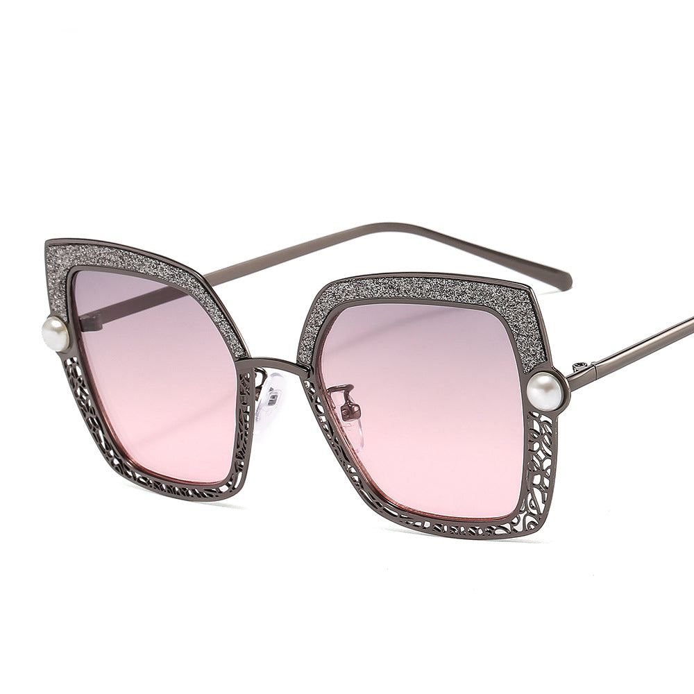 Metal Personality Rimless Sunglasses Modern