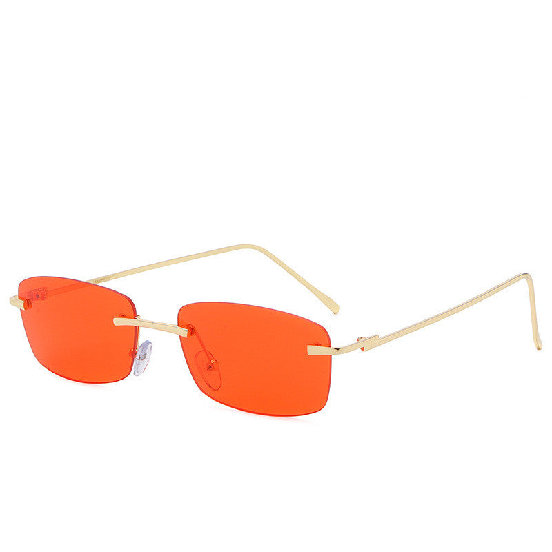 Fashion Rimless Cut-edge Sunglasses Ocean Lens Sunglasses