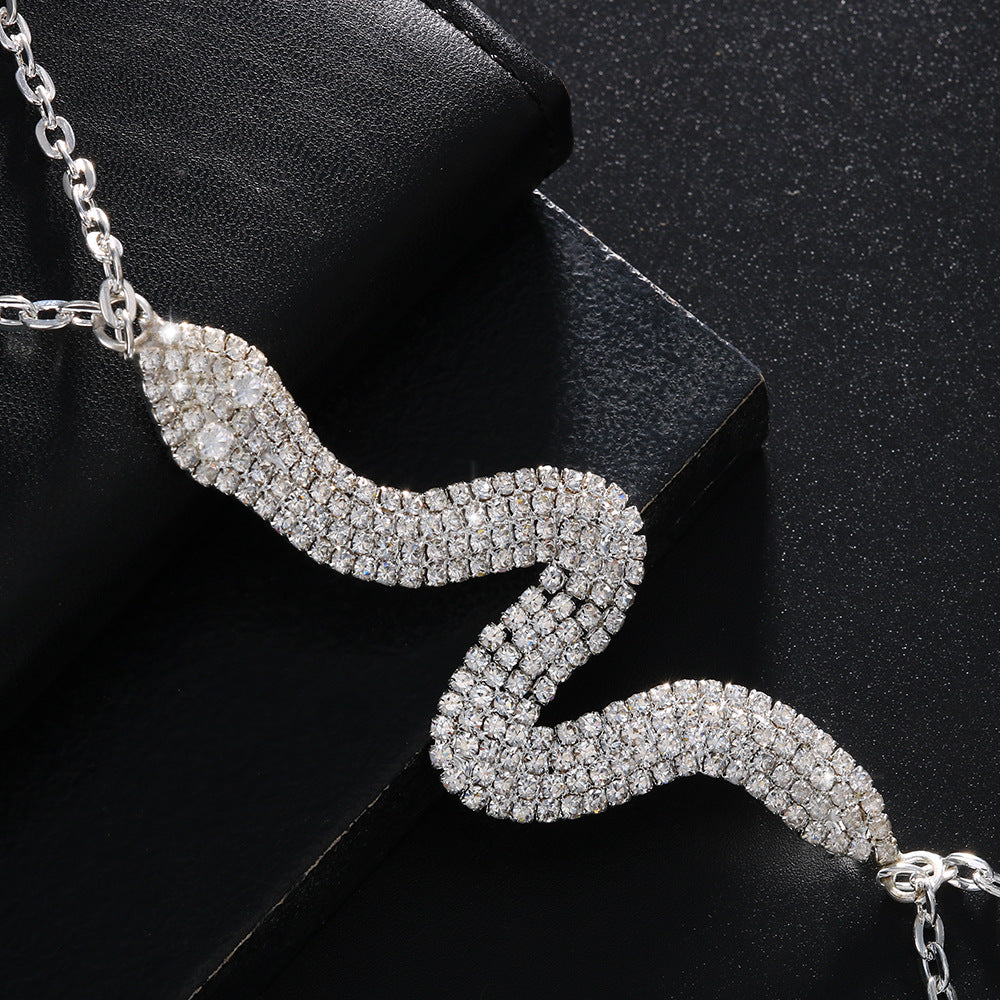 Snake Shiny Rhinestone Body Chain