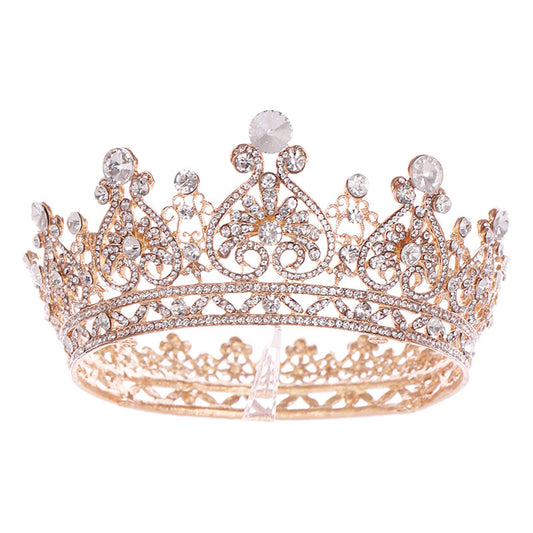 Heart-shaped Rhinestone Big European And American Princess Crown