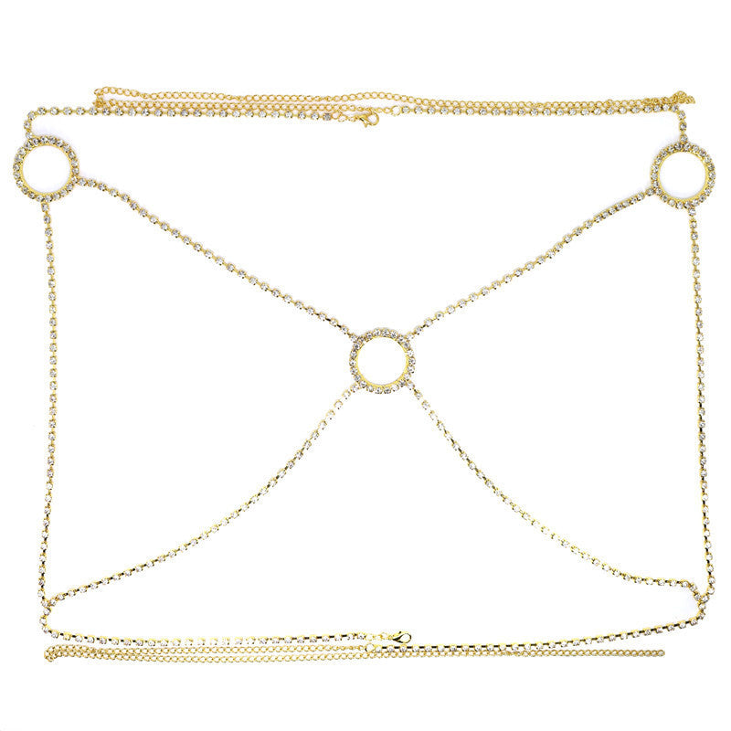 Rhinestone Sexy Body Chain Featured Circle